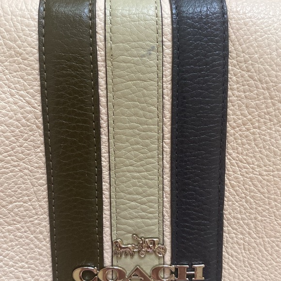 Coach Small Jes Messenger Crossbody With Varsity Stripe - Picture 10 of 12